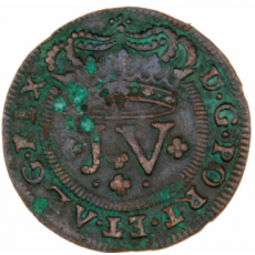 D. João V X Réis 1721 Cobre